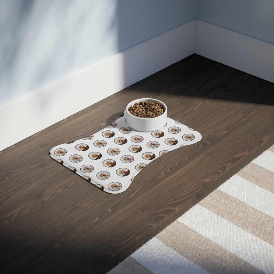 Dog Face Pet Feeding Mat — Non-Slip Waterproof