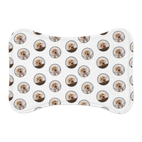 Dog Face Pet Feeding Mat — Non-Slip Waterproof