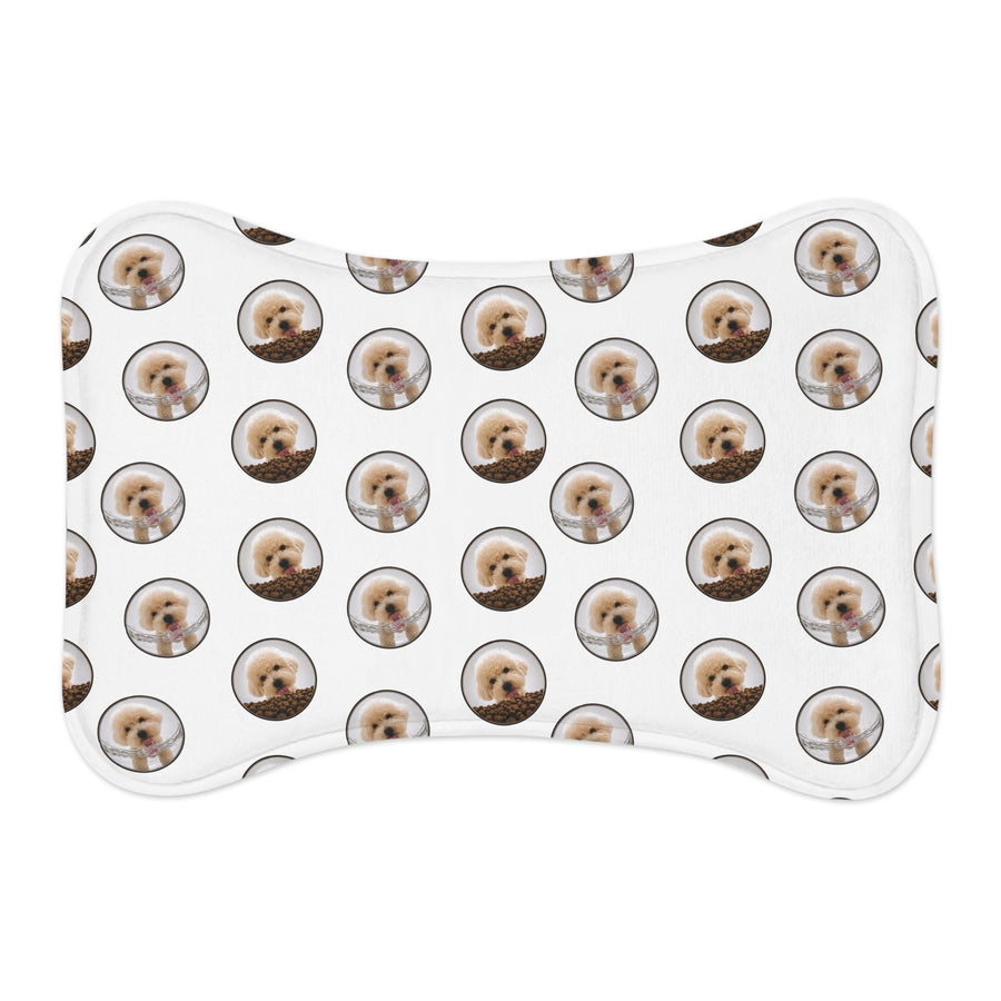 Dog Face Pet Feeding Mat — Non-Slip Waterproof